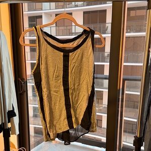 Aiko Black and Tan Tank Top